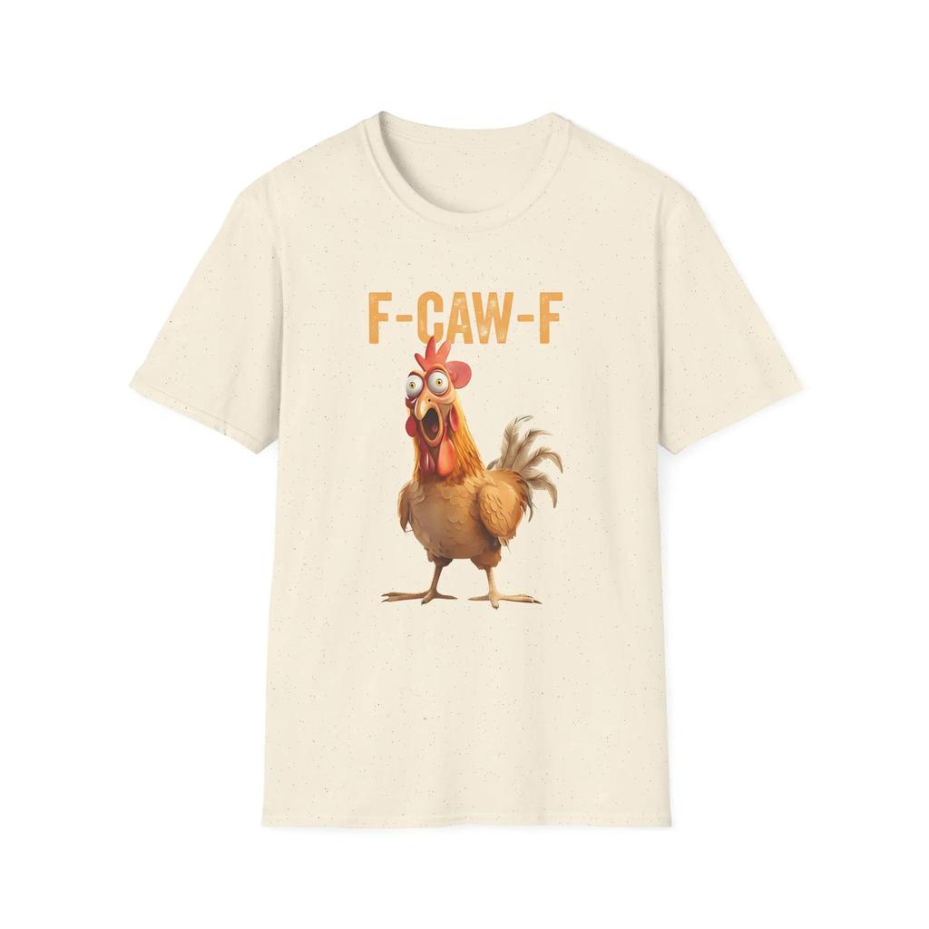 Funny Rooster Meme T-Shirt, F-Caw-F Raven Crow Tee, Sassy Bird Lover Shirt, Moonlit Raven Graphic Top Nature Inspired Autumn Tee