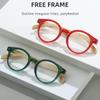 New Natural Bamboo Leg Anti Blue Light Reading Glasses Spring Foot Presbyopic +1.0 to +4.0 Easy Carry