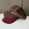 Retro Suede Octagonal Hat Women's Autumn and Winter British Short-brimmed Cap Small and Versatile Retro Newsboy Hat
