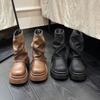 Thick-soled Versatile Trouser Boots Women's Autumn 2025 New Popular Fashion Temperament Short Boots High-end Foreign Style Boots