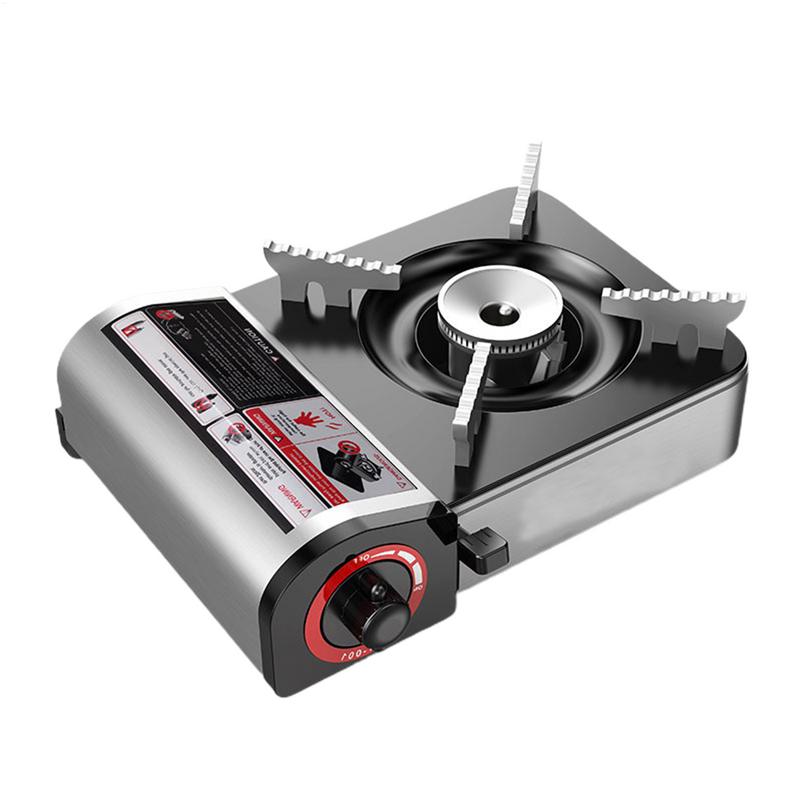 Portable Camping Gas Stove Burner Mini Cassette Stove Windproof Cassette Furnace Electronic Ignition Camp Picnic Furnace Burner