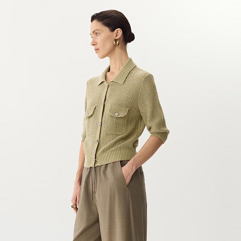 JNBY 2024 Summer Short Sleeve Knit Cardigan