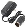 1pc Universal Black 220V To 12V 50hz Portable Car Cigarette Lighter Socket Adapter Converter Parts 3syles US/EU/UK