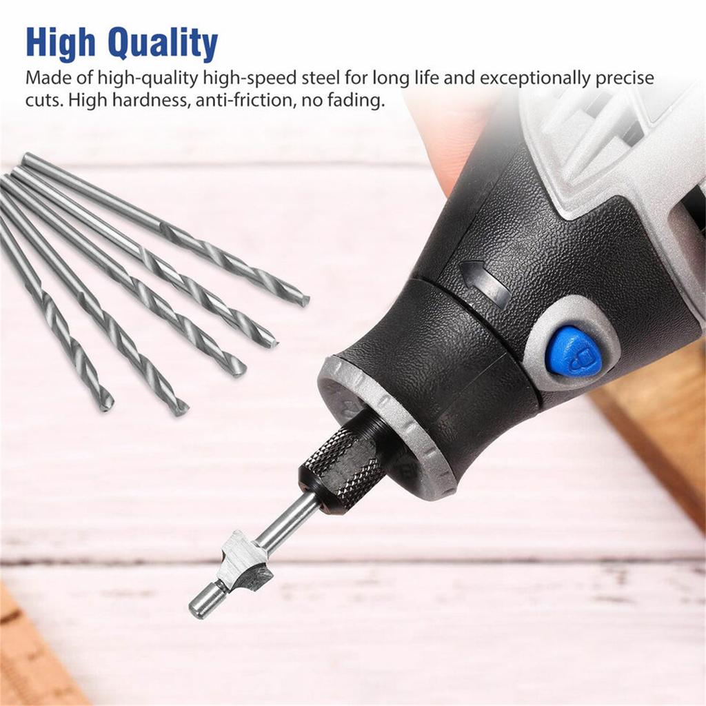 15pcs 1/8" Shank Router Bit Set Engraving Milling Cutter Twist Drill Bits DIY Woodworking Carving Drilling Rotary Tools
