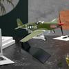 Simulation 1:72 P51 Flugzeugmodell Druckguss Hochdetailliert Geschenk Tischdekoration mit Ständer