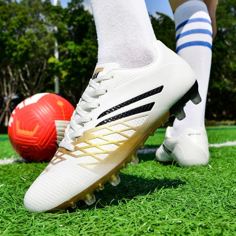 Men's Large-scale Football Shoes Long Nail Anti-slip and Wear-resistant TPR Artificial Corthop Outdoor Children's Football Shoes