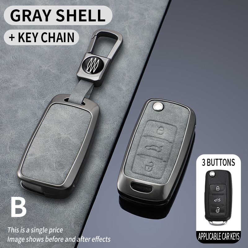 Car Key Case Cover For Vw Volkswagen Polo Tiguan Passat B5 B6 B7 Golf 4 5 6 Mk6 Jetta Lavida Skoda Octavia Seat