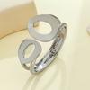 European and American metal irregular geometric opening bracelet, exaggerated personality, simple niche temperament, high-end jewelry women