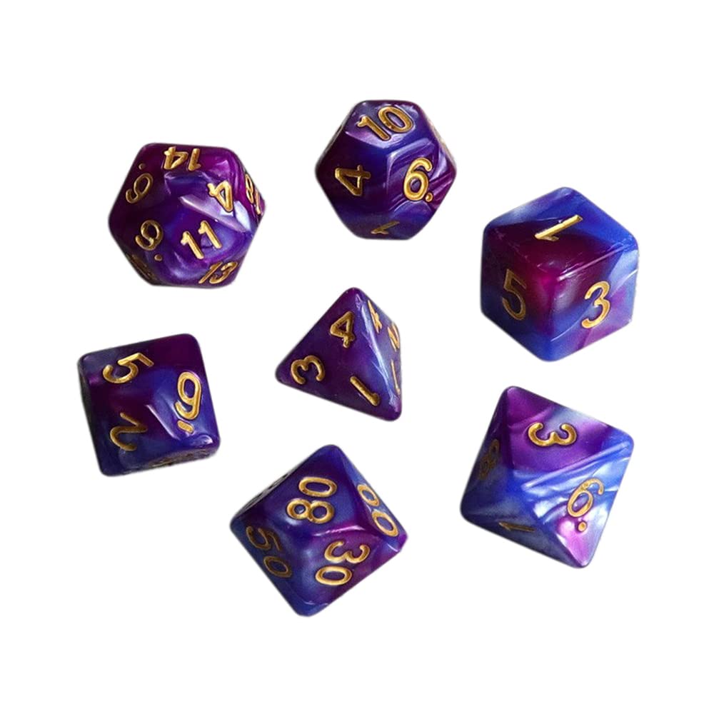 Polyhedral Dice 42 7 6 for Mythic Tabletop and Card Includes Storage Bag Set, Dice, Sizes, Acrylic, Colors, D20, D12, D10, D8, D6, D4, Role-Playing,