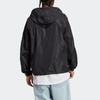 adidas Originals Adicolor Classics Giacca a Vento con Cappuccio Vestibilità Regolare Leggera Antivento Uomo Nero HS2066