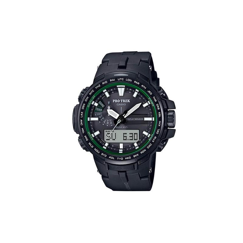 

Casio PRO TREK Series-Disc Dual Display Series Outdoor Mountaineering Exclusive Dual Display Multi-Function Sports Smart Watch Quartz PRW-S6100Y-1 чёрный