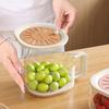 Multifunctional Drain Basket Washing Fruits Vegetables Folding Handle Kitchen Freshness Bowl Fruit Basket Water Filter Basket