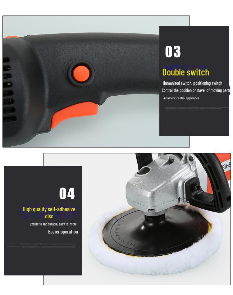 International Car Polishing & Waxing Machine Set with European/British Standards