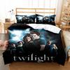 Il Set Lenzuola V-Vampire Diaries Elena Gilbert Stefan Salvatore Copripiumino Set Letto Scena Serie TV Copripiumino Federa
