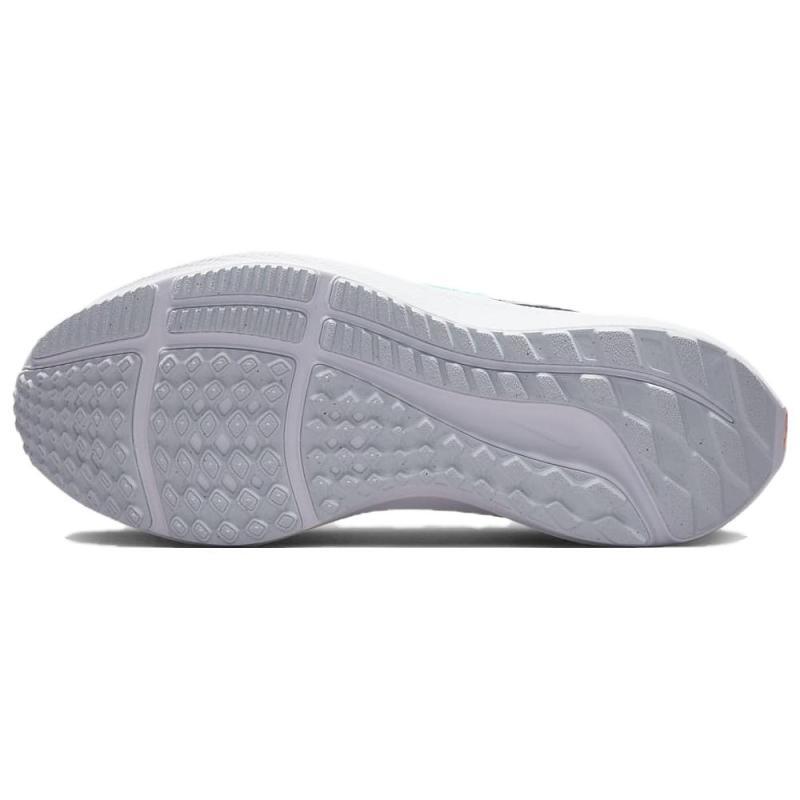 Nike Air Zoom Pegasus 40 Slip Resistant, Abrasion Resistant, Breathable Low Top Kids' Running Shoes White Gray Orange Sneakers FB8866-100