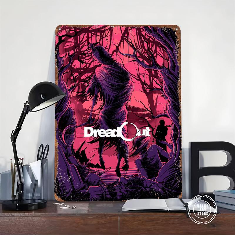 DreadOut Game Poster Customized Wall Art Vintage Metal Signs Retro Tin Plaque for Man Cave Modern Home Decoration Luxury Decor