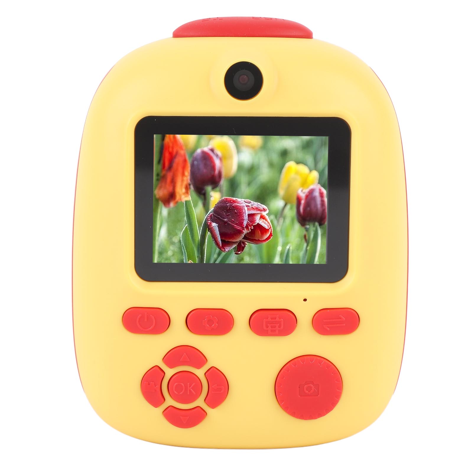 

Цифровая камера мгновенной печати 26MP HD 2-дюймовый экран Симпатичная портативная камера мгновенной печати со светодиодной подсветкой 32G жёлтый