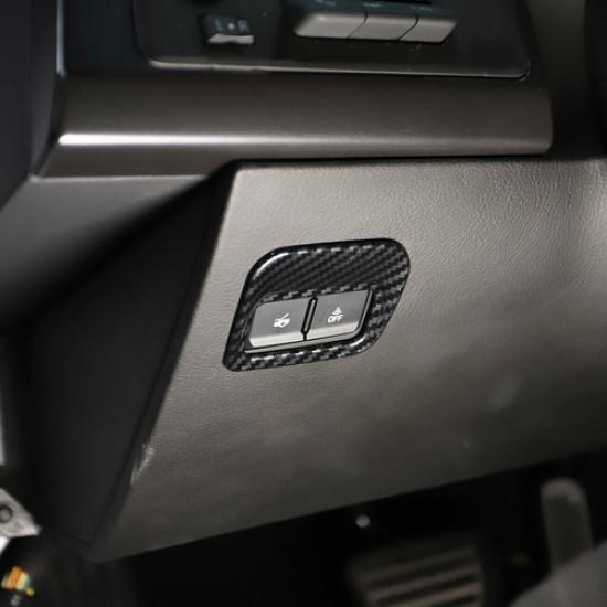 Carbon Fiber Trunk Switch Button Cover Trim For Chevrolet Corvette C7 2014-