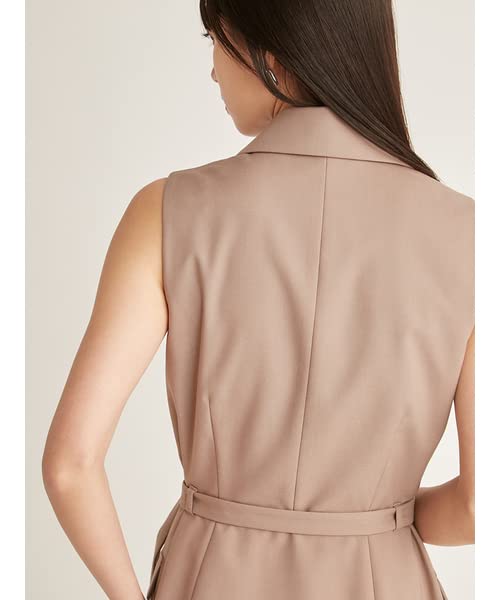 SNIDEL Women's Sleeveless Jacket Mini Dress SWFO231216 MOC 1