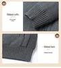 2025 Men's Autumn/Winter Plus Size Light Luxury Warm Down Knit Cardigan Sweater.