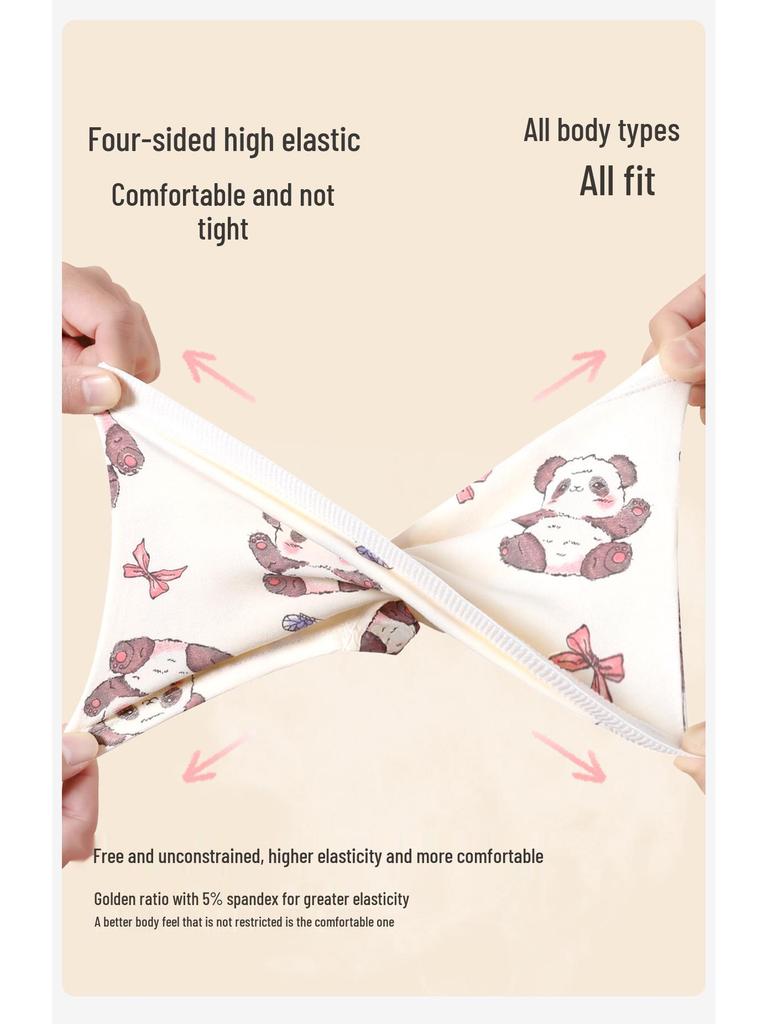 Girls' Pure Cotton Boxer Briefs - Class A, No-Pinch Design, Soft Cotton Crotch for Students and Toddlers