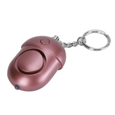 Klíčenka 130dB Osobní alarm Nouzový sebeobranný bezpečnostní alarm s blikajícím světlemRůžové zlato