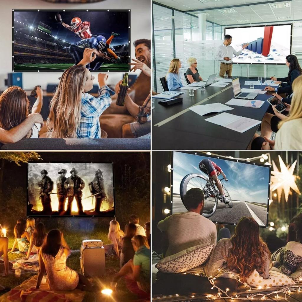 16:9 Az 100"" Fabric Projection Screen
