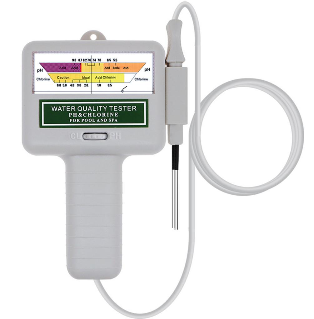 2-in-1 Chlorometer PH-Chlor-Tester PC-101 Level Tragbares Digitales PH-Messgerät Wasserqualität Pool Spa Analyseinstrumente