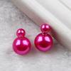 Classic Double-Sided Pearl Stud Earrings