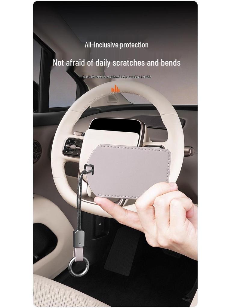 i8/i6 Key Fob Case Card with NFC Full Coverage - Napa Leather Car Accessory