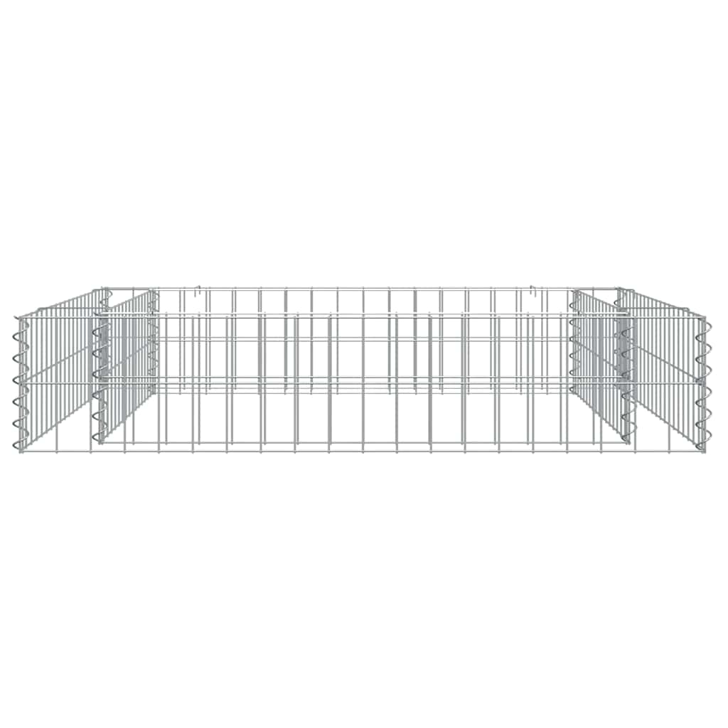 vidaXL Gabionen-Hochbeet Verzinkter Stahl 100x100x20 cm