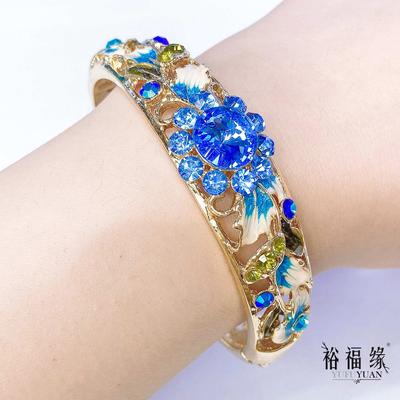 Pulsera Cloisonné Color Oro Mujeres Dan a Sus Madres y Amantes Regalos de Cumpleaños.