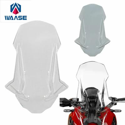 Waase For Honda X-ADV XADV 750 2017 2018 2019 2020 5mm Windscreen Windshield Wind Deflector Shield Screen Visor Glass
