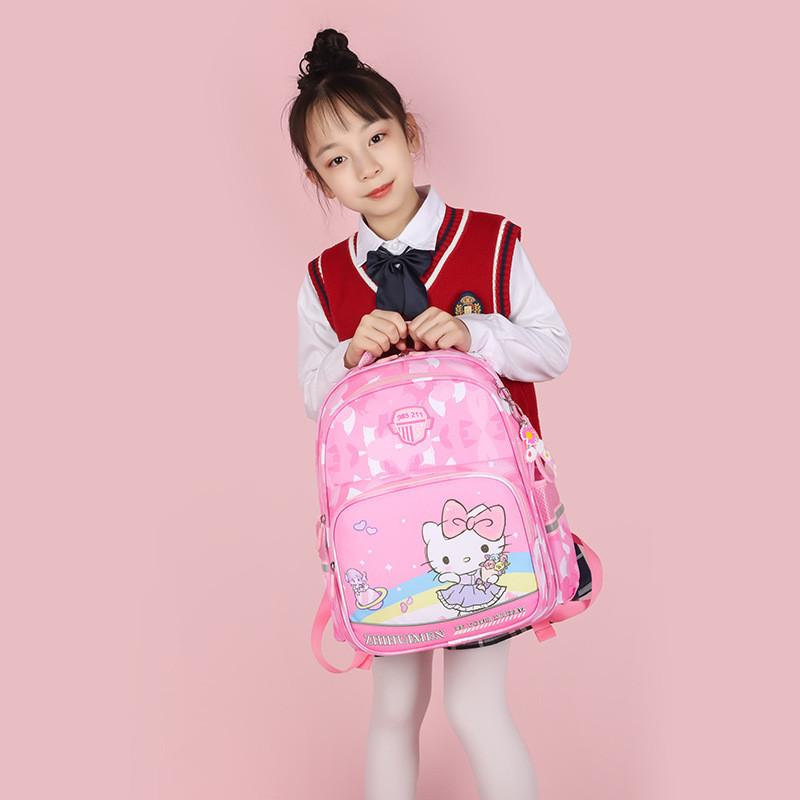 Lightweight Oxford Cloth School Bag For Boys And Girls With Cute Cartoon Design