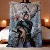 Vagabond Manga Throw Lightweight 240g Flannel Blanket Soft Skin-friendly for Summer Cooling