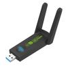 1300M Dual-Band Wireless Network Adapter 5G - Plug & Play for Laptop/Desktop