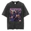 Resident Evils Leon Print Tshirt for Men Women Clothing Short Sleeve Cotton Soft Tee Tops Harajuku Washed Oversized Streetwear