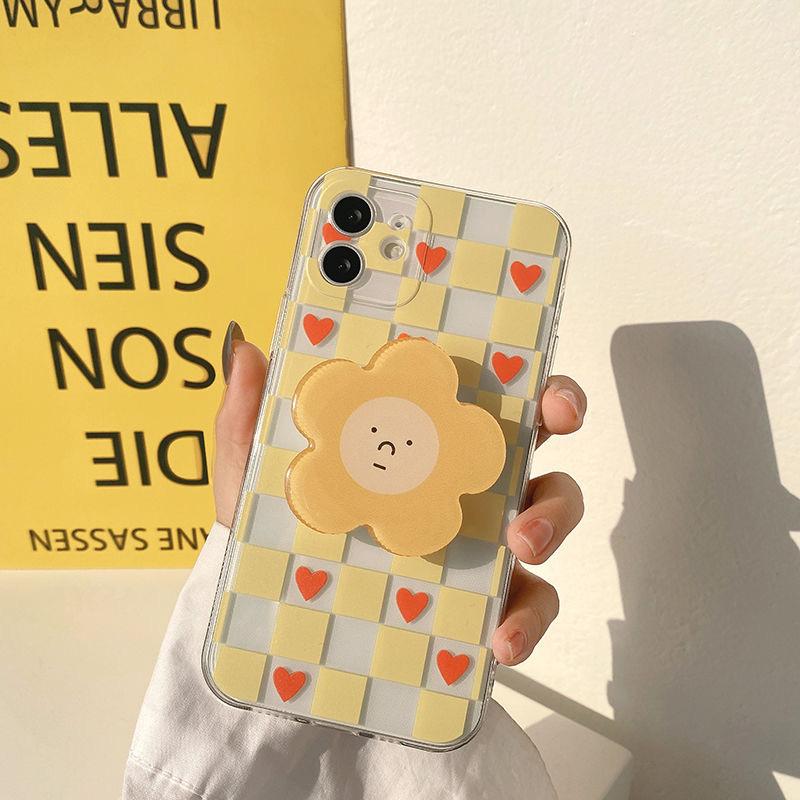 

Чехол для телефона с держателем в виде цветов ромашки для Redmi Note 12 13 Pro Plus 4G 5G A3 10 10S 11 11S 12S 9 9T Pro Plus Max 14C 13C Улыбающийся чехол Redmi Note 12 Pro 5G