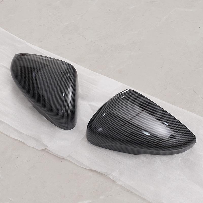 Rearview Mirror Cover Housing For Ford Focus MK4 2019-2023 LHD Black/Carbon Pattern Side Mirror Cap US Version Car Accessories