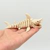 3D Printed Articulated Shark Skeleton Display Model Full Swingable Joints Marine Life Art Piece for Office Desk Decoration