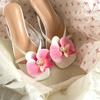 2pcs Colorful Lifelike 3D Orchid Flower Cluster Exaggerated Shoe Clips With Metal Clips, Removable Shoe/Clothing DIY Decorations