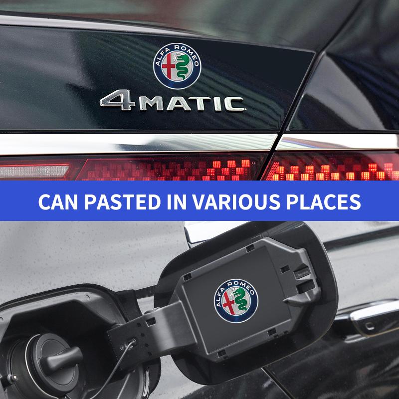Car Metal Emblem Wiper Stickers Reflective Decor Decals For Alfa Romeo 308