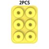 WTEMPO 2PCS 6 Cavities Ood Grade Silicone Doughnut Molds Creative Baking Mousse Cake Molds Home Restaurant DIY Oven Baking Mold