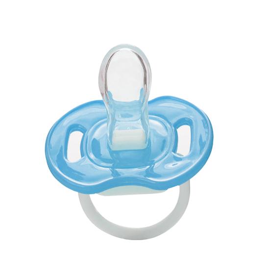 Безопасная силиконовая пустышка для малышей, пустышка для прорезывания зубов, соска для сна, большой палец Nipple синий