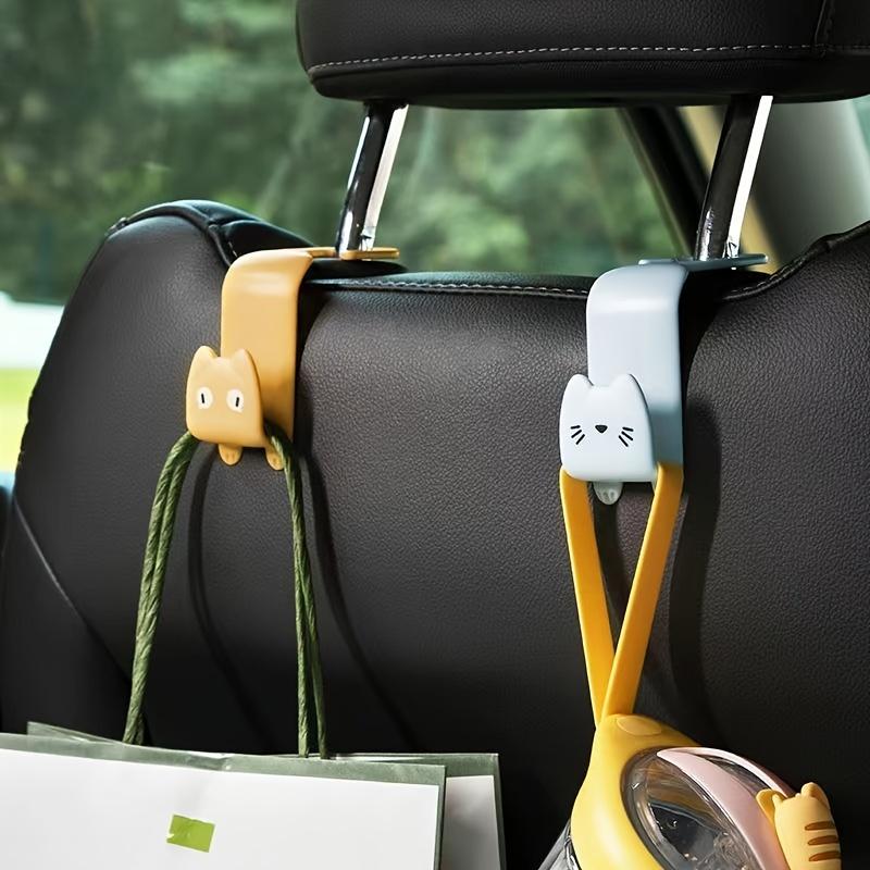 2pcs Adorable Car Hook, Cartoon Decoration for the Rear Seat of a Car, Creative Multi-functional Small Storage Hook