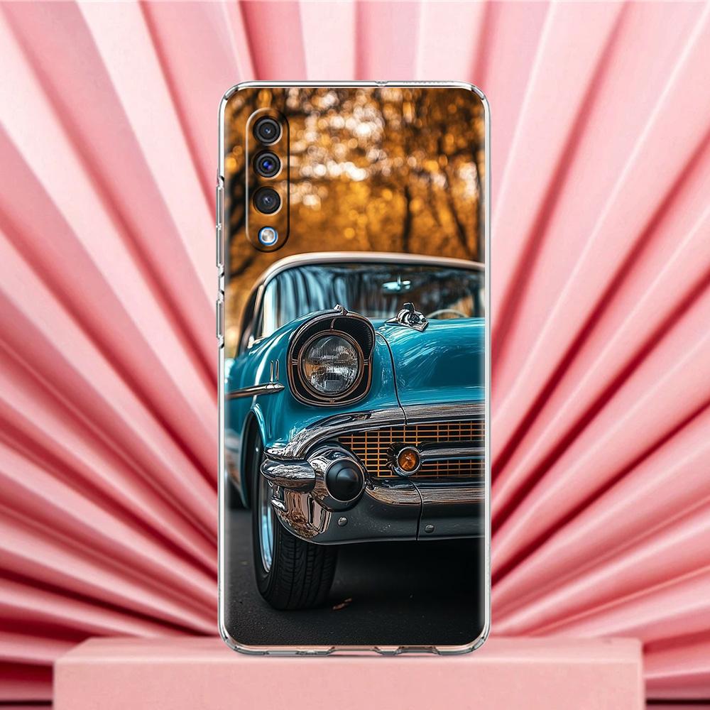Phone Case For Samsung A56 A36 A26 A24 A16 A14 A12 A32 A50 A70 A20E A22 A40 A34 A54 A42 A52 5G A04s A06 Cover Black White Car