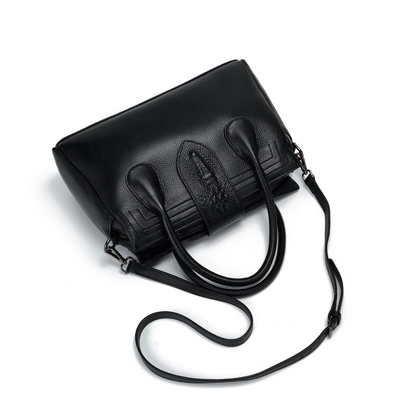 First Layer Cowhide Women's Bag New Versatile One-shoulder Crossbody Bag Fashionable Women's Bag Handbag Handbag Female Style