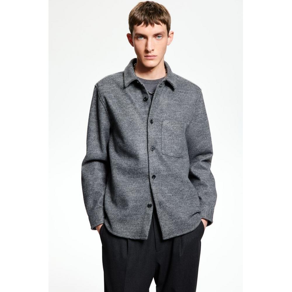

HM Regular Fit oversHirt темно-серый S
