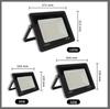 Cross-border Smart Wi-Fi + Bluetooth RGBCW LED Floodlight - Seven-Color Courtyard Atmosphere.
