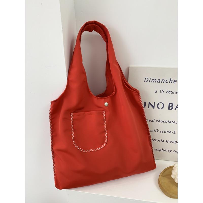 

Summer Large-capacity Portable Thin Tote Bag for Commuting червоний